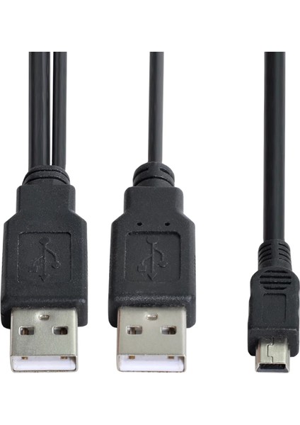 Mini USB Y Kablo 5 Pin Harici HDD Kablosu USB 2.0 5pin Mini Y Kablo