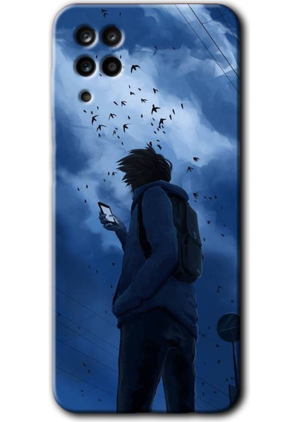 Samsung Galaxy A01 Core Kılıf Hd Desen Baskılı Arka Kapak - Sonbahar Yalnızlığı