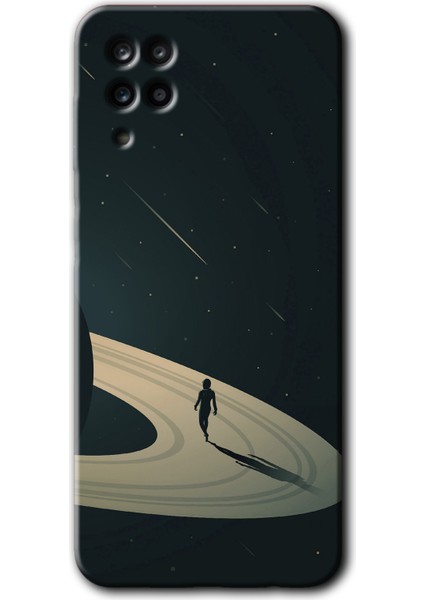 Samsung Galaxy A01 Core Kılıf Hd Desen Baskılı Arka Kapak - Space Planet