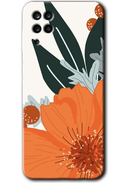 Samsung Galaxy A01 Core Kılıf Hd Desen Baskılı Arka Kapak - Portakal Çiçeği