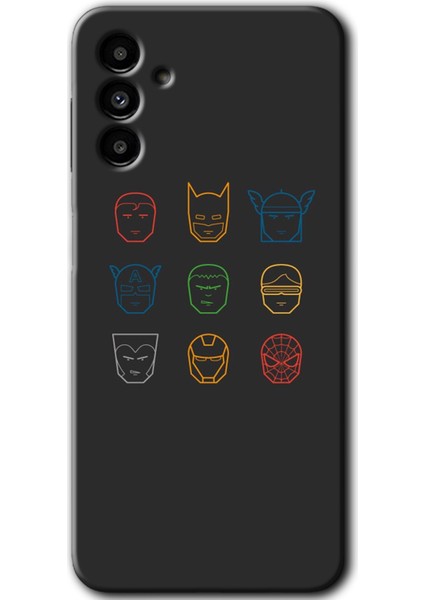 Samsung Galaxy A13 5g Kılıf Hd Desen Baskılı Arka Kapak - Avengers Minimalism