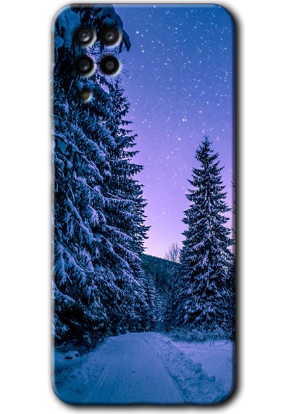 Samsung Galaxy A01 Core Kılıf Hd Desen Baskılı Arka Kapak - Kış Manzarası