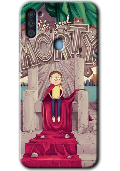 Samsung Galaxy A11 Kılıf Hd Desen Baskılı Arka Kapak - Morty