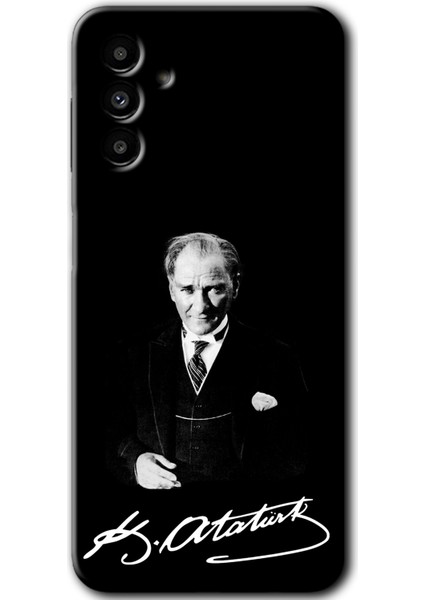 Samsung Galaxy A13 5g Kılıf Hd Desen Baskılı Arka Kapak - Atatürk Imza