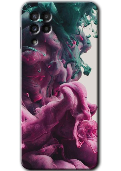 Samsung Galaxy M22 Kılıf Hd Desen Baskılı Arka Kapak - Liquid Cloud