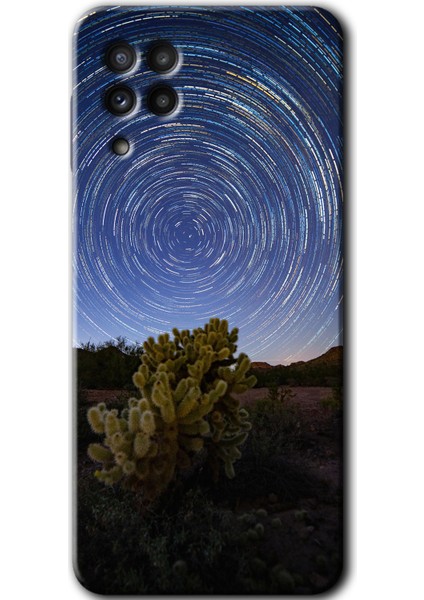 Samsung Galaxy M32 Kılıf Hd Desen Baskılı Arka Kapak - Eclipse Sky