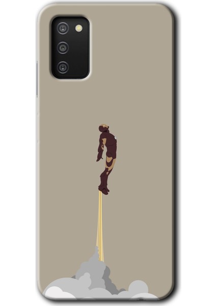 Samsung Galaxy A03S Kılıf Hd Desen Baskılı Arka Kapak - Ironman-Airport