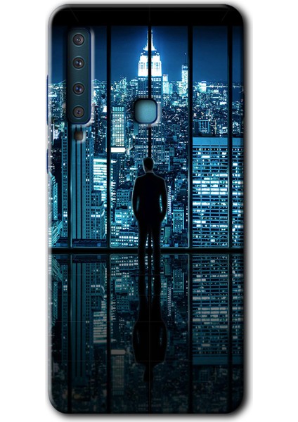 Samsung Galaxy A9 2018 Kılıf Hd Desen Baskılı Arka Kapak - Şehir Manzarası