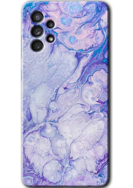 Samsung Galaxy A52 Kılıf Hd Desen Baskılı Arka Kapak - Spots Lilac