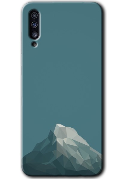 Samsung Galaxy A70S Kılıf Hd Desen Baskılı Arka Kapak - Alone Mountain