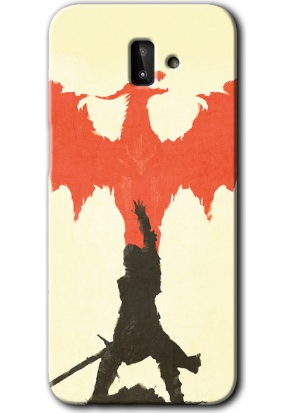 Samsung Galaxy J6 Plus Kılıf Hd Desen Baskılı Arka Kapak - Dragon Hunter 1
