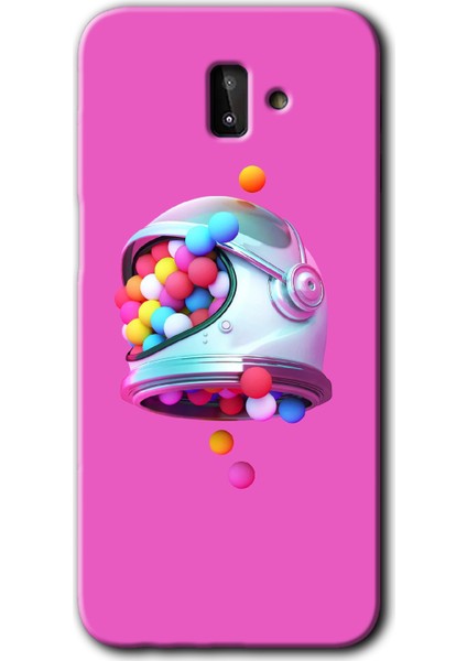 Samsung Galaxy J6 Plus Kılıf Hd Desen Baskılı Arka Kapak - Uzay Başlığı