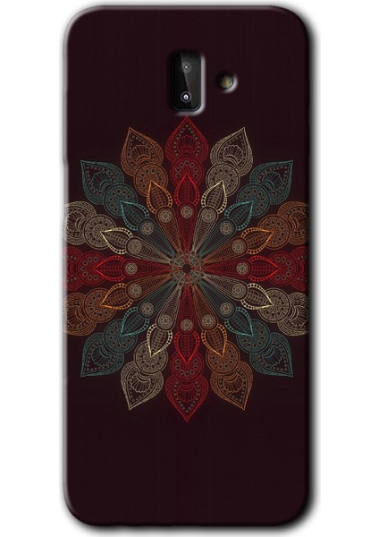 Samsung Galaxy J6 Plus Kılıf Hd Desen Baskılı Arka Kapak - Mandala Flower Wal