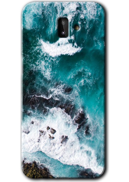Samsung Galaxy J6 Plus Kılıf Hd Desen Baskılı Arka Kapak - Deniz Kıyısı