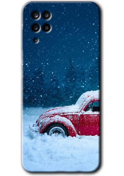 Samsung Galaxy M12 Kılıf Hd Desen Baskılı Arka Kapak - Karlı Vosvos
