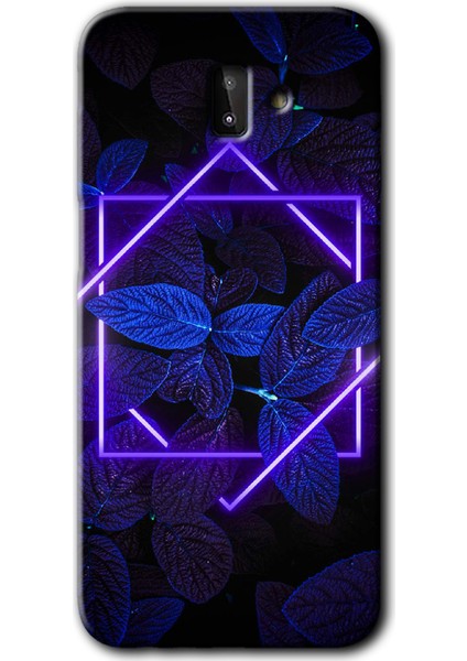 Samsung Galaxy J6 Plus Kılıf Hd Desen Baskılı Arka Kapak - Mekanik Yaprak 5
