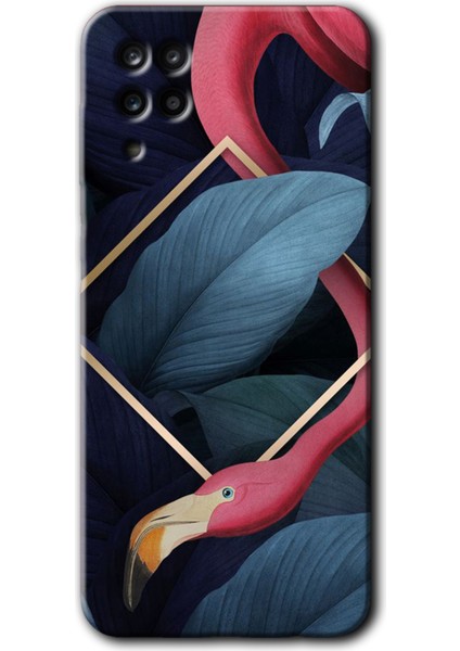 Samsung Galaxy Note 5 Kılıf Hd Desen Baskılı Arka Kapak - Flamingo Yaprak