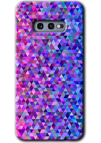 Samsung Galaxy S10E Kılıf Hd Desen Baskılı Arka Kapak - Pixel Mozaik