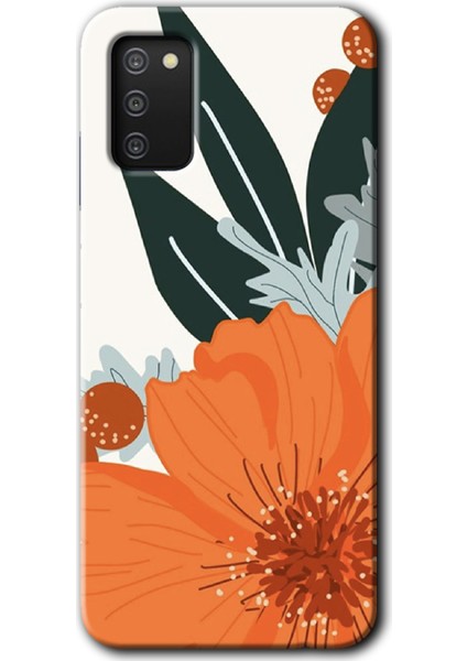 Samsung Galaxy A03S Kılıf Hd Desen Baskılı Arka Kapak - Portakal Çiçeği