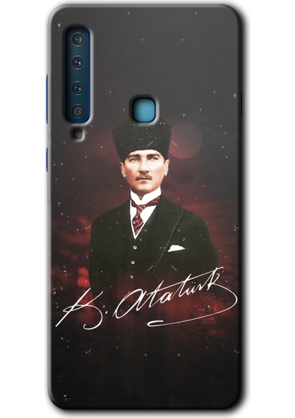 Samsung Galaxy A9 2018 Kılıf Hd Desen Baskılı Arka Kapak - Kemal Atatürk