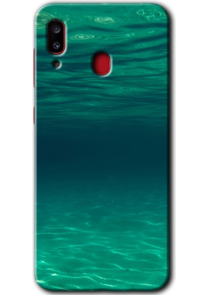 Samsung Galaxy A30 Kılıf Hd Desen Baskılı Arka Kapak - Derin Deniz