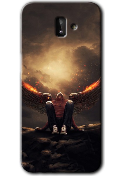 Samsung Galaxy J6 Plus Kılıf Hd Desen Baskılı Arka Kapak - Wings Of Power