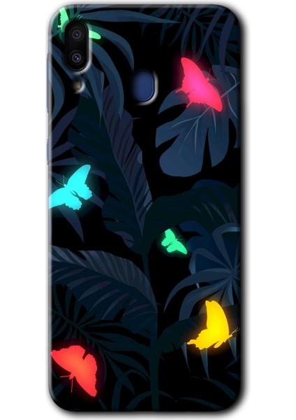 Samsung Galaxy M10S Kılıf Hd Desen Baskılı Arka Kapak - Lighter Butterfly