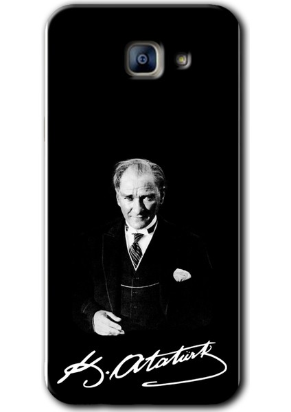 Samsung Galaxy A8 2016 Kılıf Hd Desen Baskılı Arka Kapak - Atatürk Imza