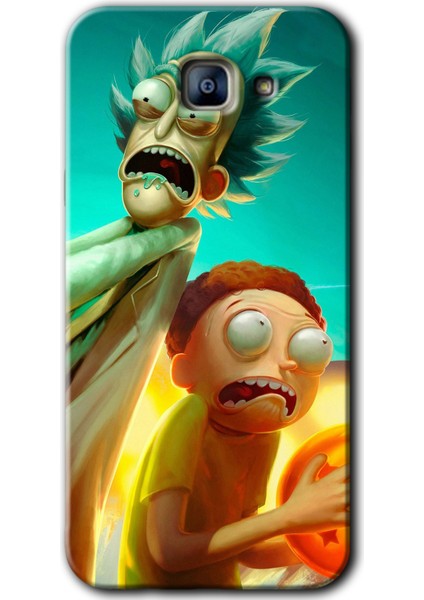 Samsung Galaxy A8 2016 Kılıf Hd Desen Baskılı Arka Kapak - Rick Morty