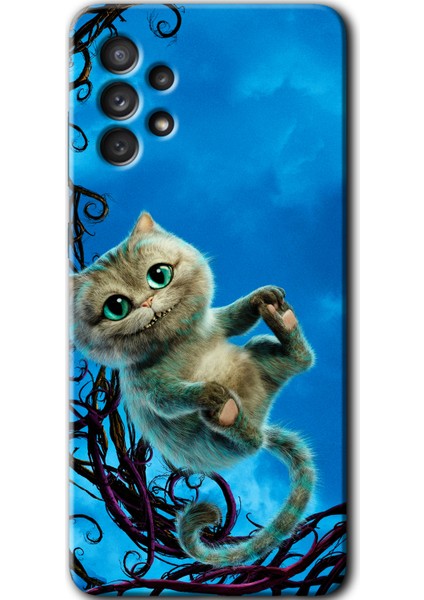 Samsung Galaxy A13 Kılıf Hd Desen Baskılı Arka Kapak - Çılgın Kedi