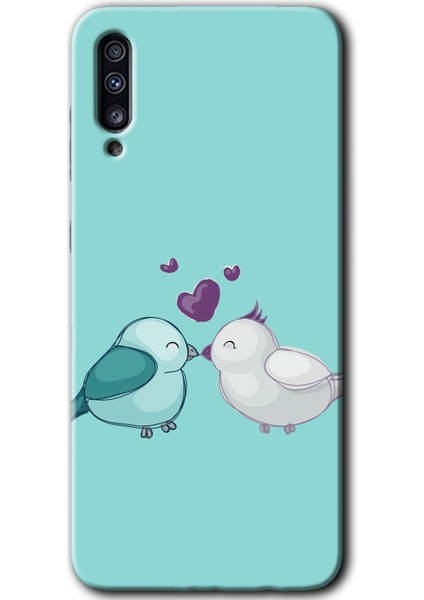 Samsung Galaxy A30S Kılıf Hd Desen Baskılı Arka Kapak - Mutlu Kuşlar
