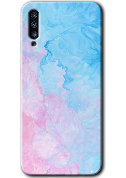 Samsung Galaxy A30S Kılıf Hd Desen Baskılı Arka Kapak - Blue Art