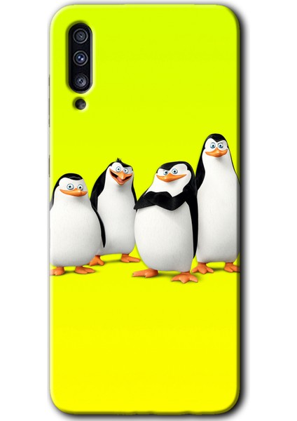 Samsung Galaxy A30S Kılıf Hd Desen Baskılı Arka Kapak - Penguenler
