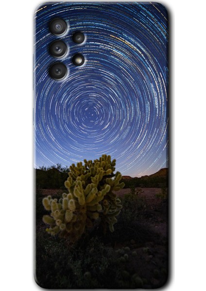 Samsung Galaxy A52 Kılıf Hd Desen Baskılı Arka Kapak - Eclipse Sky