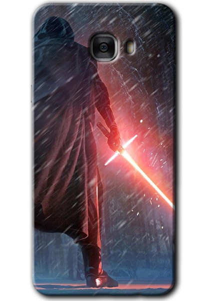 Samsung Galaxy C9 Pro Kılıf Hd Desen Baskılı Arka Kapak - Kylo Ren