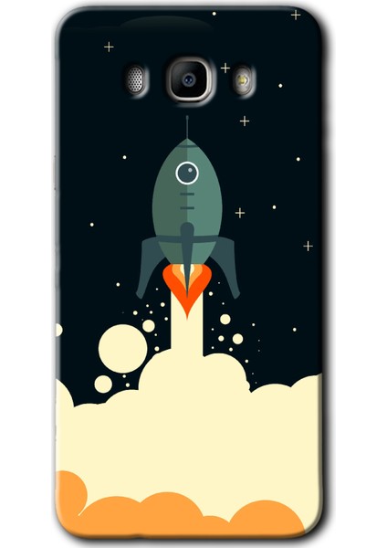 Samsung Galaxy J7 2016 Kılıf Hd Desen Baskılı Arka Kapak - Space Smoke