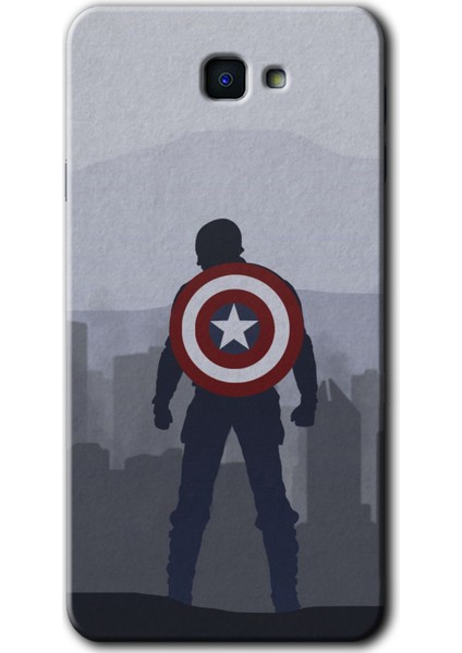 Samsung Galaxy J7 Prime 2 Kılıf Hd Desen Baskılı Arka Kapak - Captain Avenger
