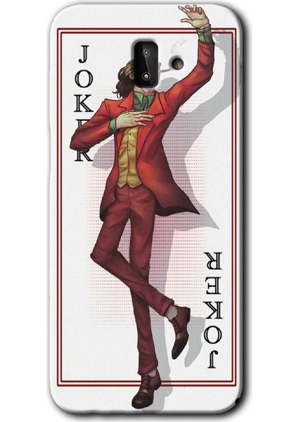 Samsung Galaxy J8 Kılıf Hd Desen Baskılı Arka Kapak - Joker Iskambil
