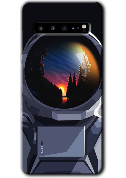 Samsung Galaxy S10 Plus Kılıf Hd Desen Baskılı Arka Kapak - Astronot