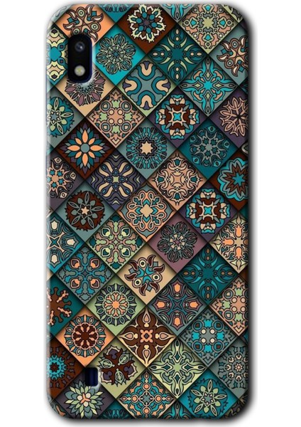 Samsung Galaxy A10 Kılıf Hd Desen Baskılı Arka Kapak - Mandala Desen
