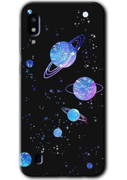 Samsung Galaxy A10 Kılıf Hd Desen Baskılı Arka Kapak - Samanyolu Galaksi
