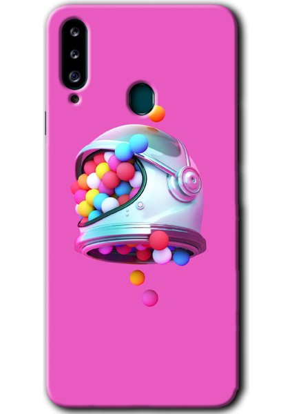 Samsung Galaxy A20S Kılıf Hd Desen Baskılı Arka Kapak - Uzay Başlığı