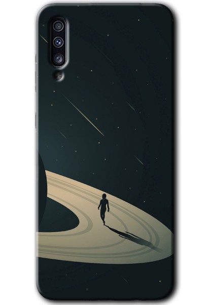 Samsung Galaxy A30S Kılıf Hd Desen Baskılı Arka Kapak - Space Planet