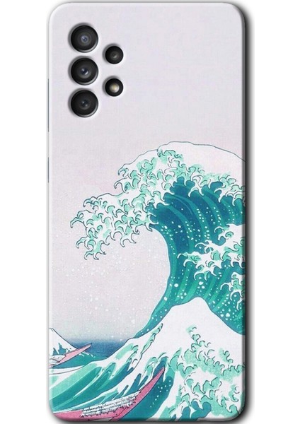 Samsung Galaxy A52S Kılıf Hd Desen Baskılı Arka Kapak - Dalga