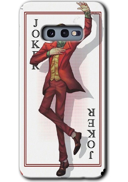 Samsung Galaxy S10E Kılıf Hd Desen Baskılı Arka Kapak - Joker Iskambil