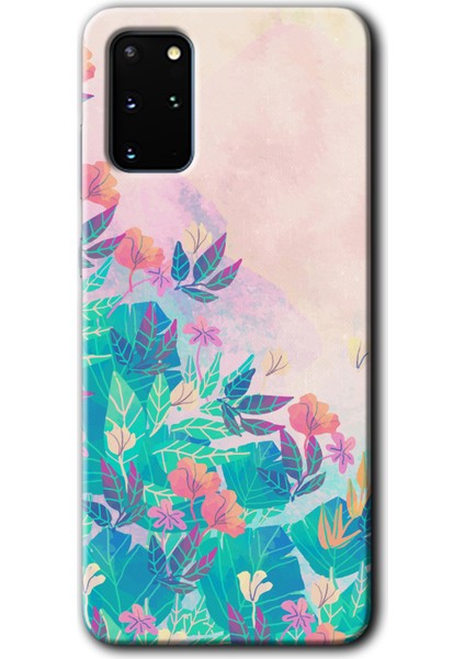 Samsung Galaxy S20 Plus Kılıf Hd Desen Baskılı Arka Kapak - Çizim Yapraklar