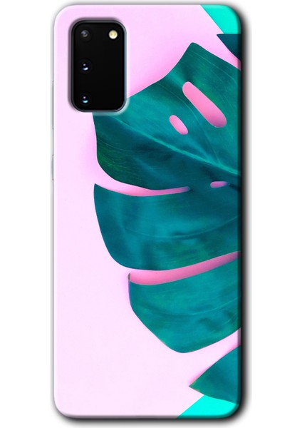 Samsung Galaxy S20 Kılıf Hd Desen Baskılı Arka Kapak - 3D Yaprak