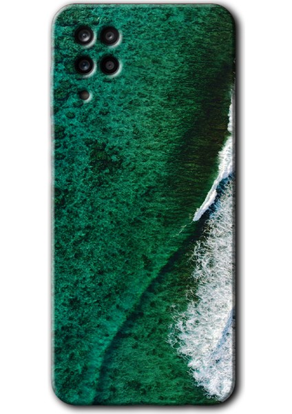 Samsung Galaxy A01 Core Kılıf Hd Desen Baskılı Arka Kapak - Yeşil Okyanus