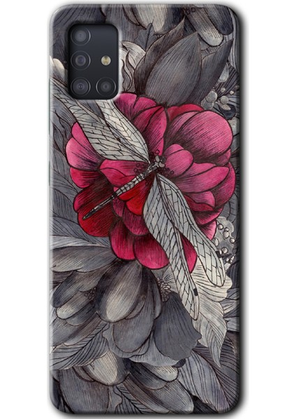Samsung Galaxy A51 Kılıf Hd Desen Baskılı Arka Kapak - Kelebek Ömrü