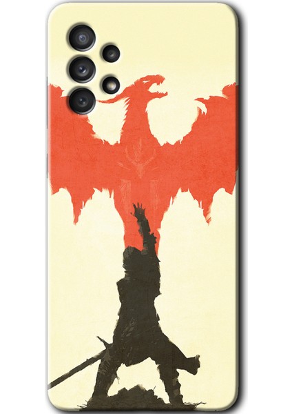Samsung Galaxy A32 4g Kılıf Hd Desen Baskılı Arka Kapak - Dragon Hunter 1